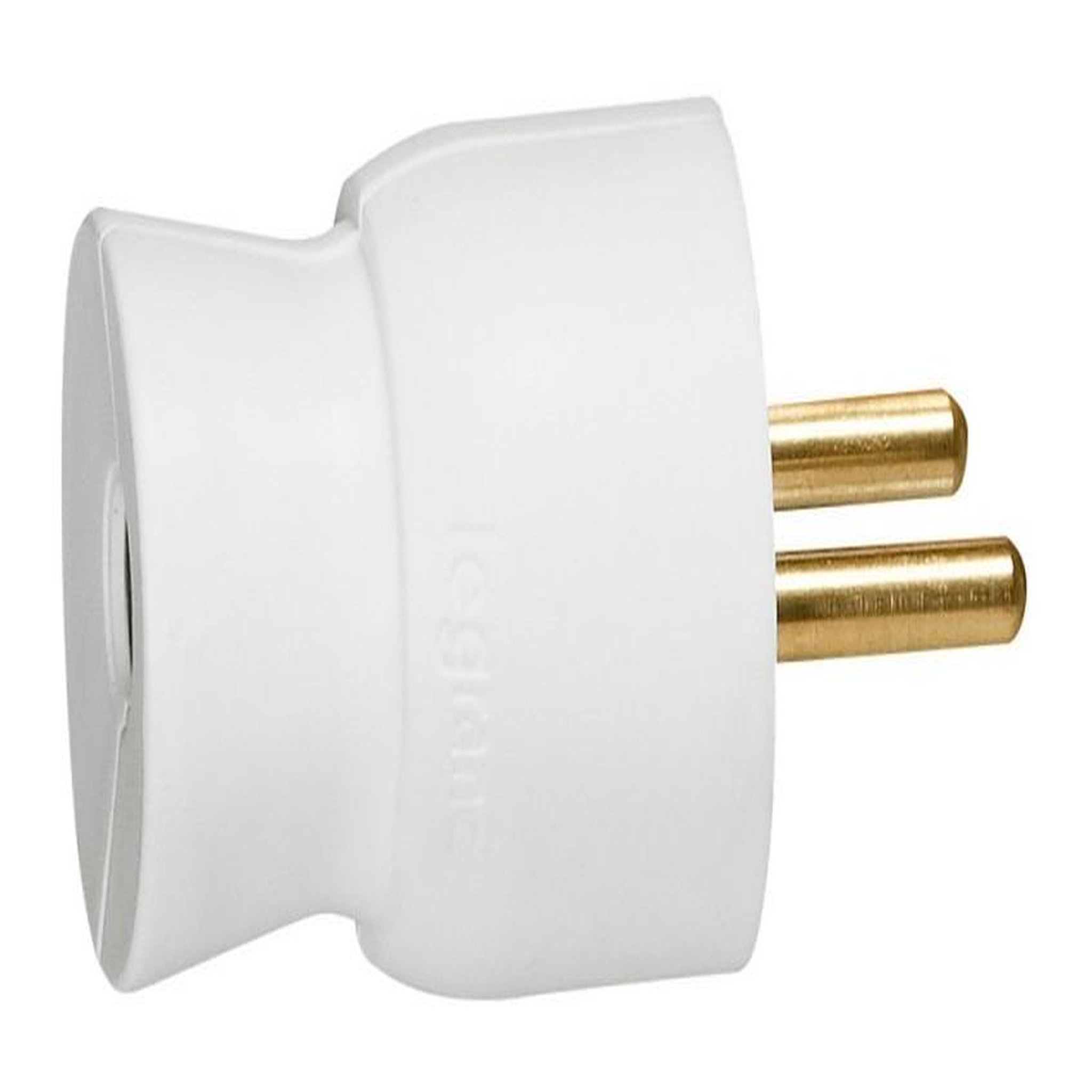 Legrand Fiche mâle plastique 2P+T 16 A latéral blanc