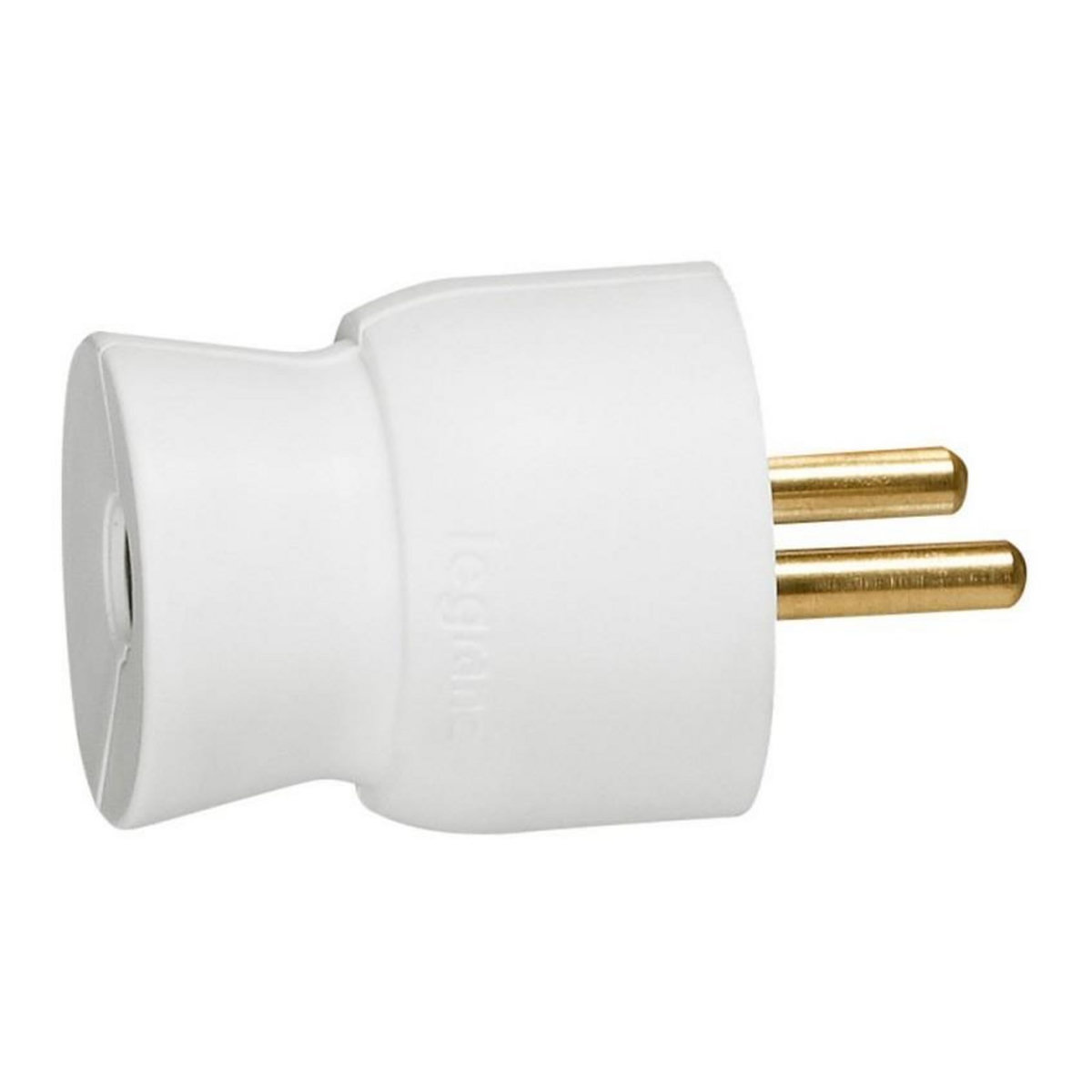 Legrand Fiche mâle plastique 2P+T 16 A latéral blanc