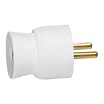 Legrand Fiche mâle plastique 2P+T 16 A latéral blanc