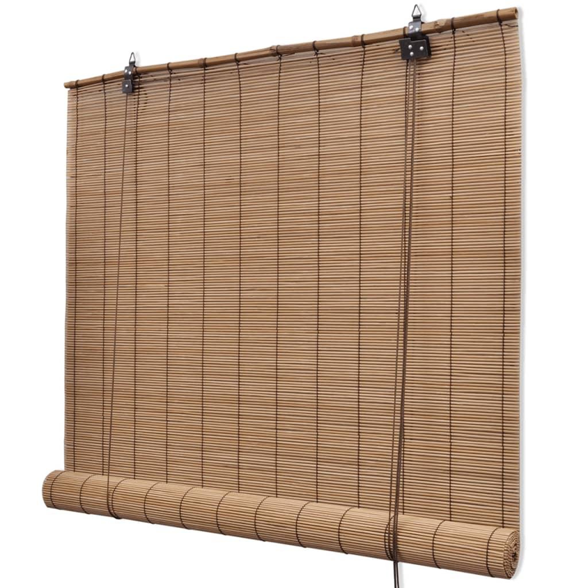 Voir la diapositive 3 : VIDAXL Stores roulants en bambou 2 pcs 80x160 cm marron