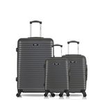 BLUESTAR BLUESTAR - Lot de 3 - Valises grand format, cabine et cabine XXS BRAZILIA. Coloris disponibles : Gris, Beige