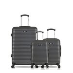 BLUESTAR BLUESTAR - Lot de 3 - Valises grand format, cabine et cabine XXS BRAZILIA. Coloris disponibles : Gris, Beige