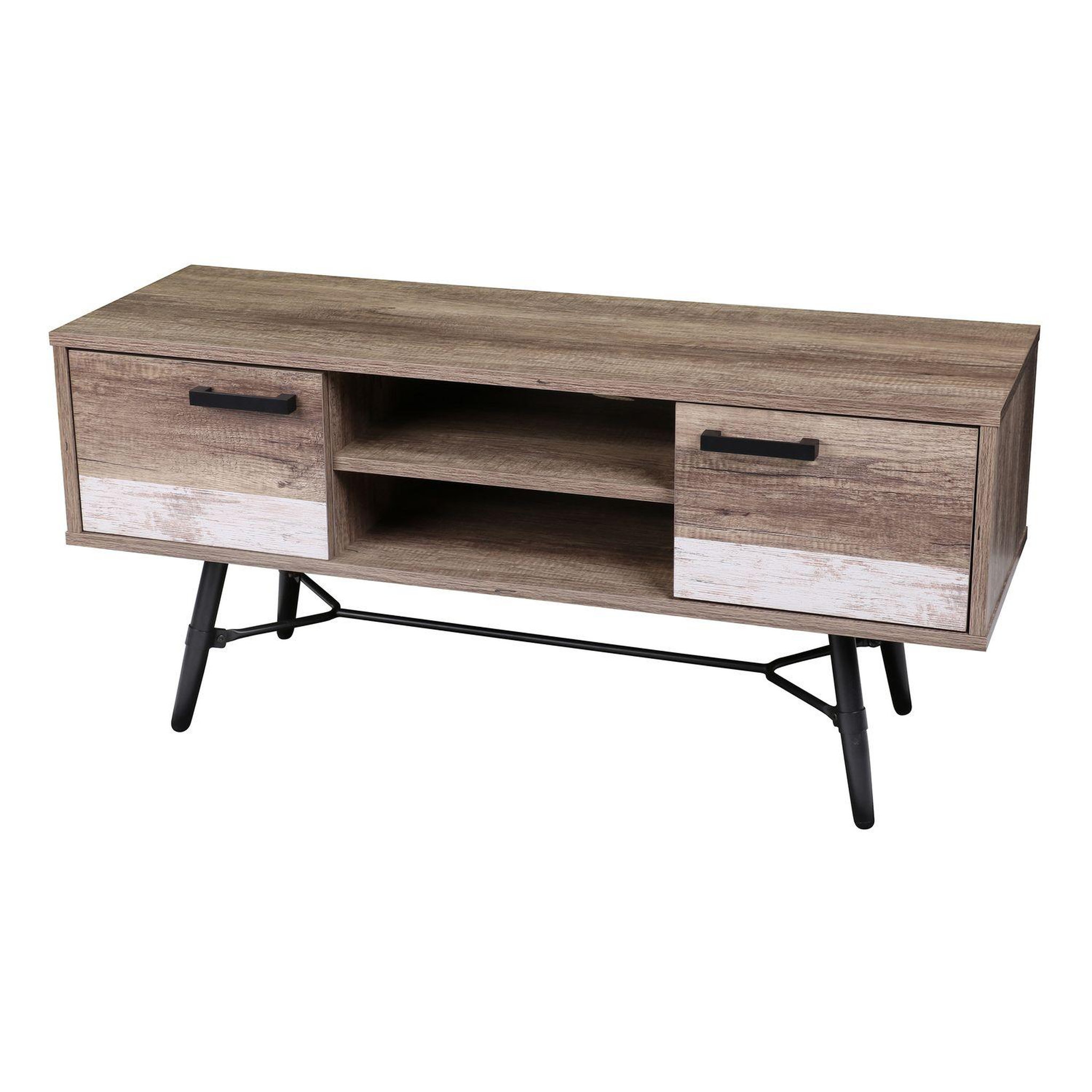DIVERS Meuble de tv brooklyn - 120 x h. 55 cm - marron