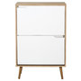 Voir la diapositive 2 : Paris Prix Meuble à Chaussures  2 Portes  91cm Blanc & Naturel