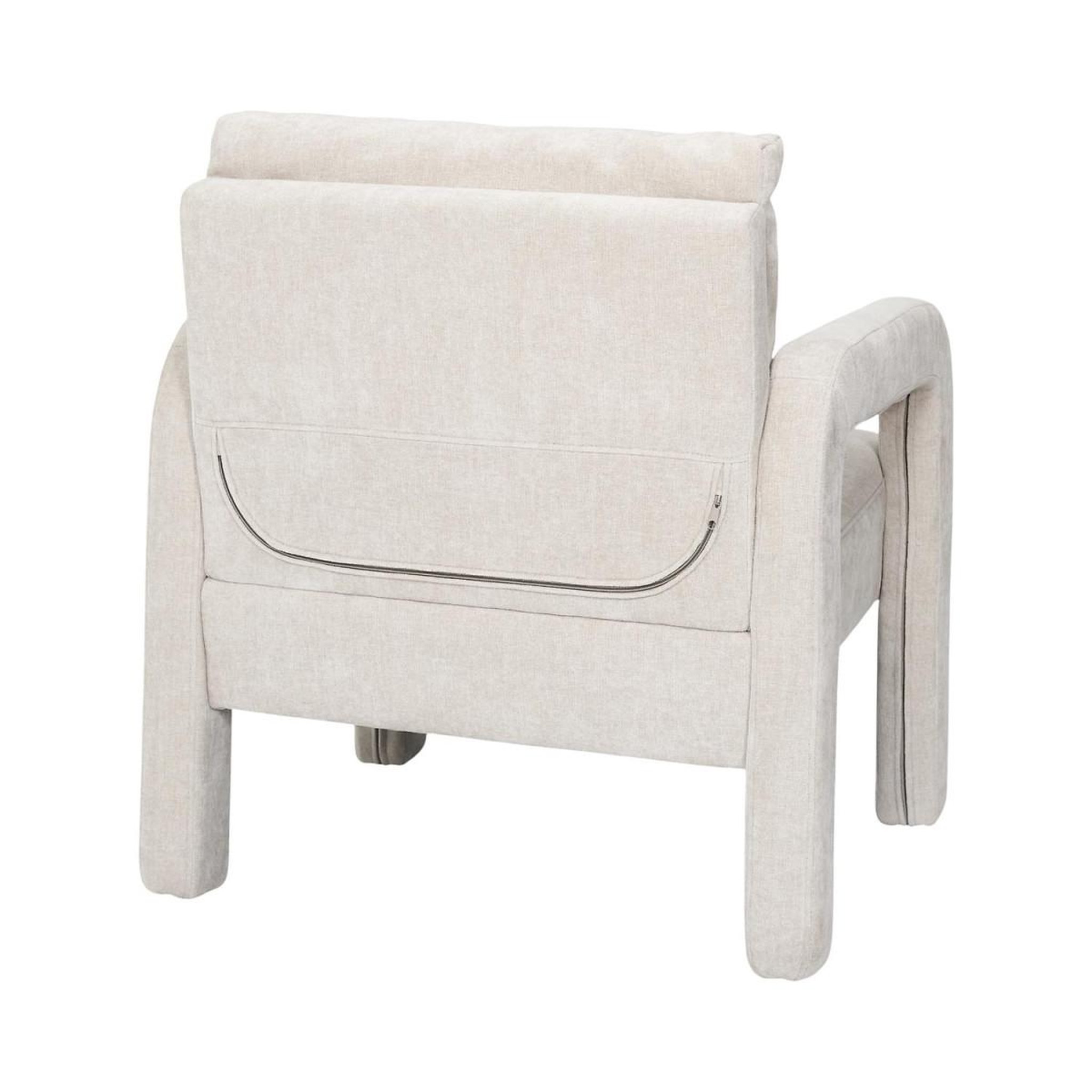 Voir la diapositive 4 : The Home Deco Factory Fauteuil design  emilia  81cm blanc
