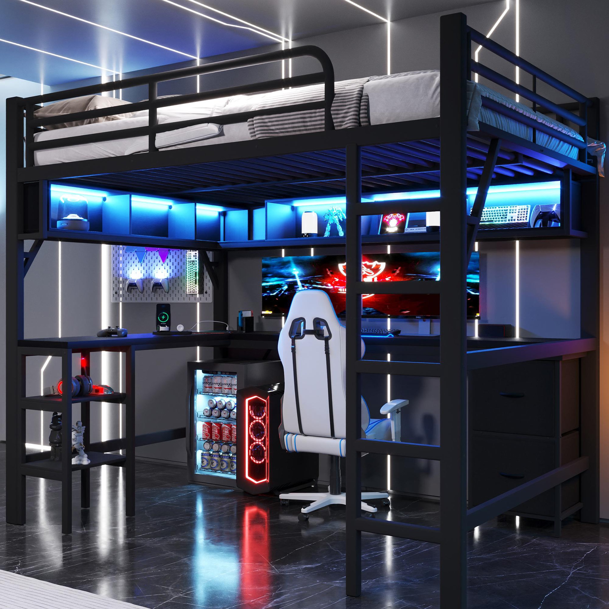Voir la diapositive 4 : MERAX Lit mezzanine