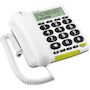 Voir la diapositive 4 : Doro Téléphone filaire Phone Easy 312CS Blanc
