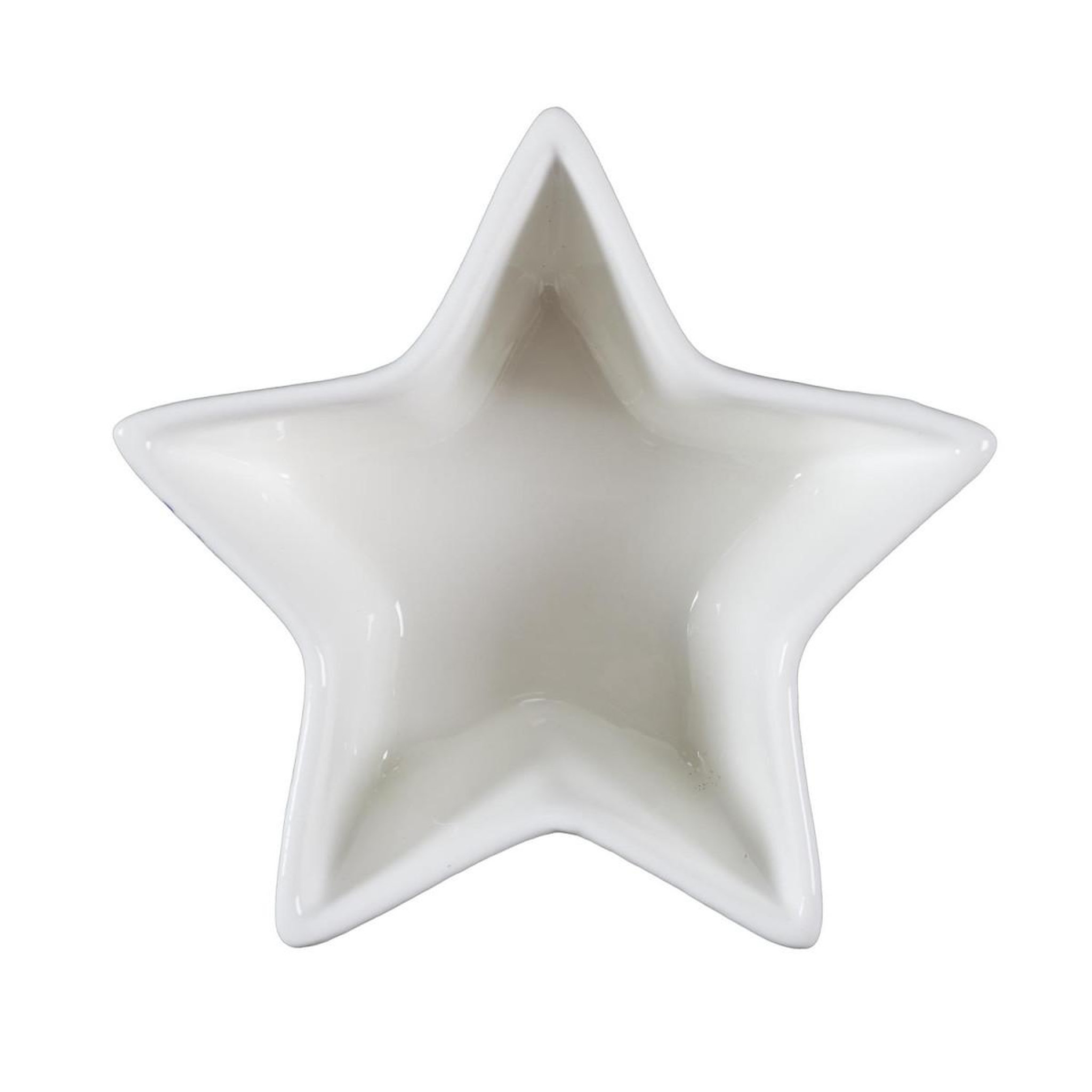 Voir la diapositive 4 : The Home Deco Factory Service apéritif 9 pièces  nuit étoilée  30cm blanc