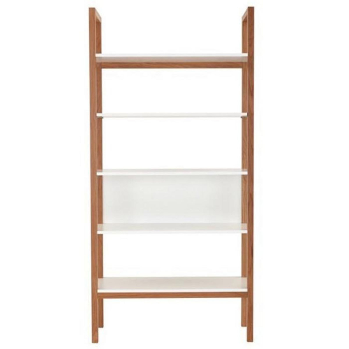 Paris Prix Bibliothèque 5 Niveaux  Farringdon  185cm Chêne & Blanc