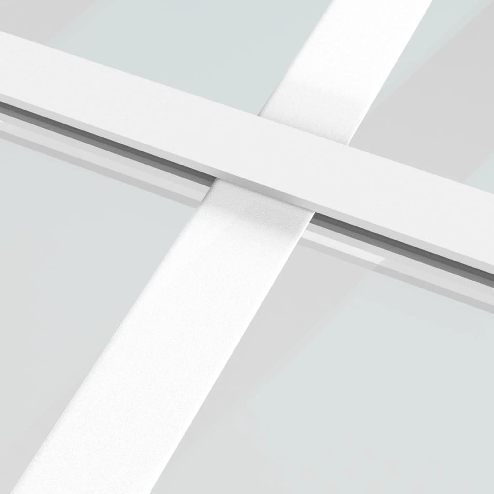 Voir la diapositive 5 : VIDAXL Porte coulissante Verre ESG et aluminium 90x205 cm Blanc