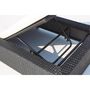 Voir la diapositive 3 : CONCEPT USINE Bain de soleil avec matelas en résine tressée noir et blanc SUNSHINE
