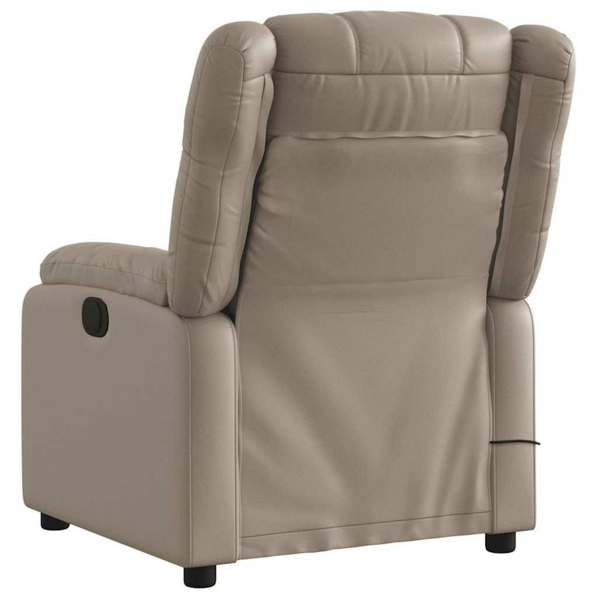 VIDAXL Fauteuil de massage inclinable electrique cappuccino similicuir