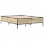 Voir la diapositive 3 : VIDAXL Cadre de lit sans matelas chene sonoma 160x200 cm