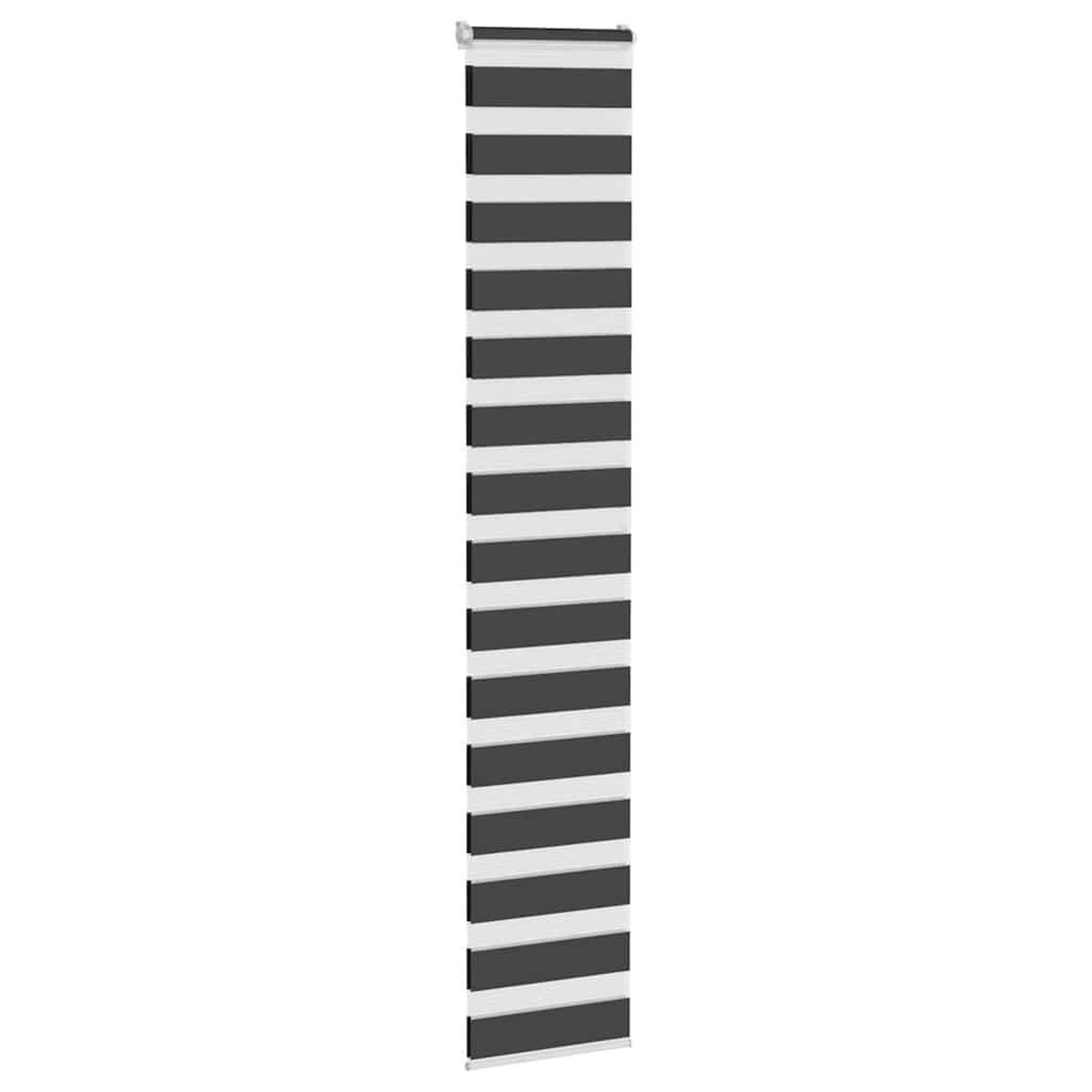 Voir la diapositive 3 : VIDAXL Store zebre noir 50x200 cm largeur du tissu 45,9 cm polyester