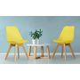 Voir la diapositive 1 : Lot de 2 chaises pieds bois massif LYDIA