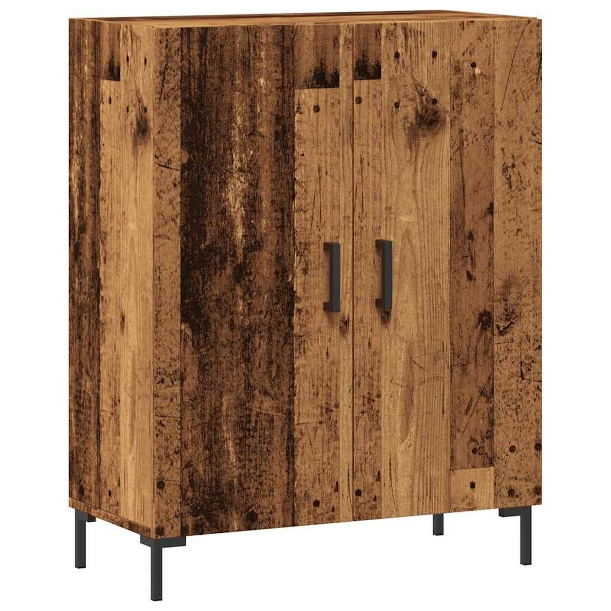 Voir la diapositive 3 : VIDAXL Buffet vieux bois 69,5x34x90 cm bois d'ingenierie