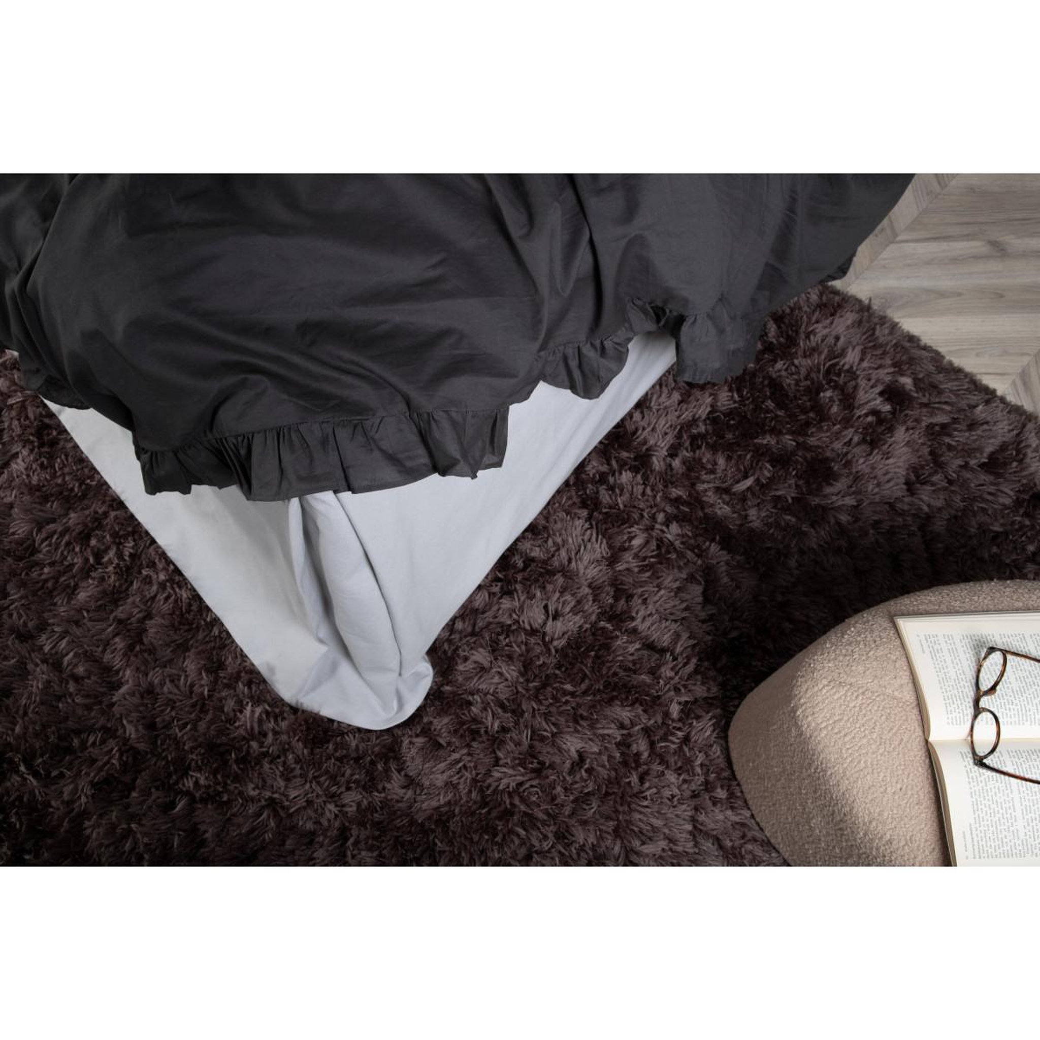 Voir la diapositive 4 : Paris Prix Parure de lit 3 pièces  levi  240x220cm anthracite