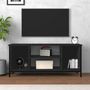 Voir la diapositive 3 : VIDAXL Meuble TV noir 102x35x45 cm bois d'ingenierie