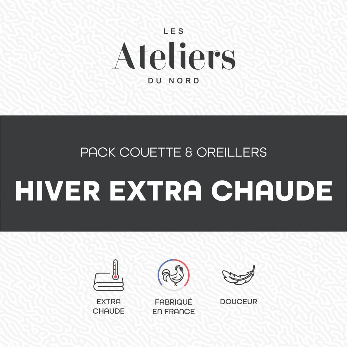 ATELIERS DU NORD Pack HIver Couette Très chaude + oreillers