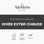 Voir la diapositive 2 : ATELIERS DU NORD Pack HIver Couette Très chaude + oreillers