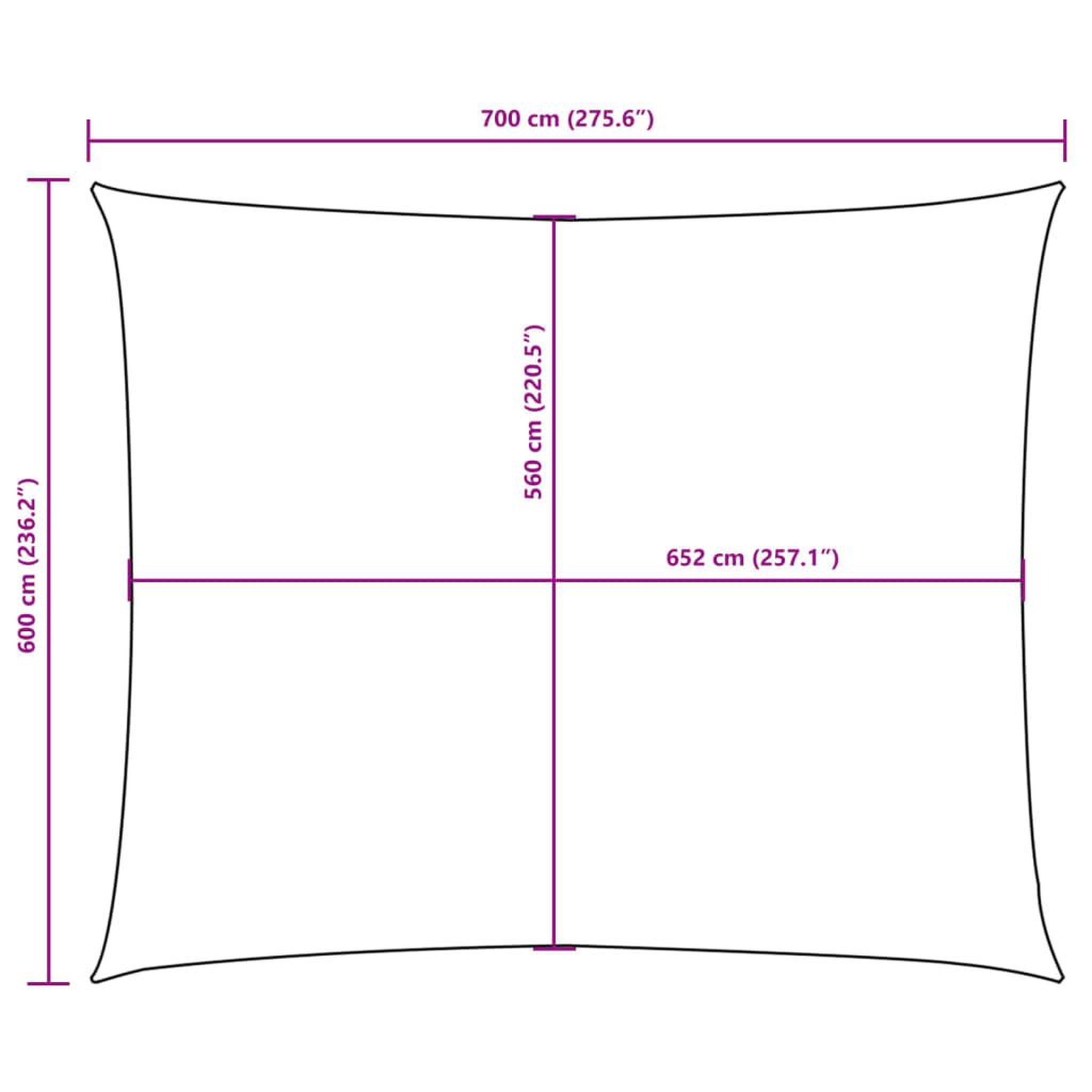 Voir la diapositive 6 : VIDAXL Voile de parasol tissu oxford rectangulaire 6x7 m blanc