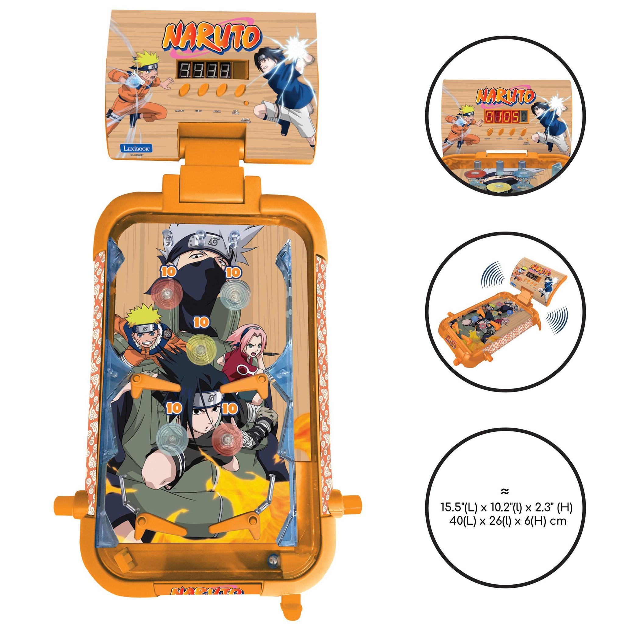 Voir la diapositive 2 : Lexibook Flipper électronique de table Naruto
