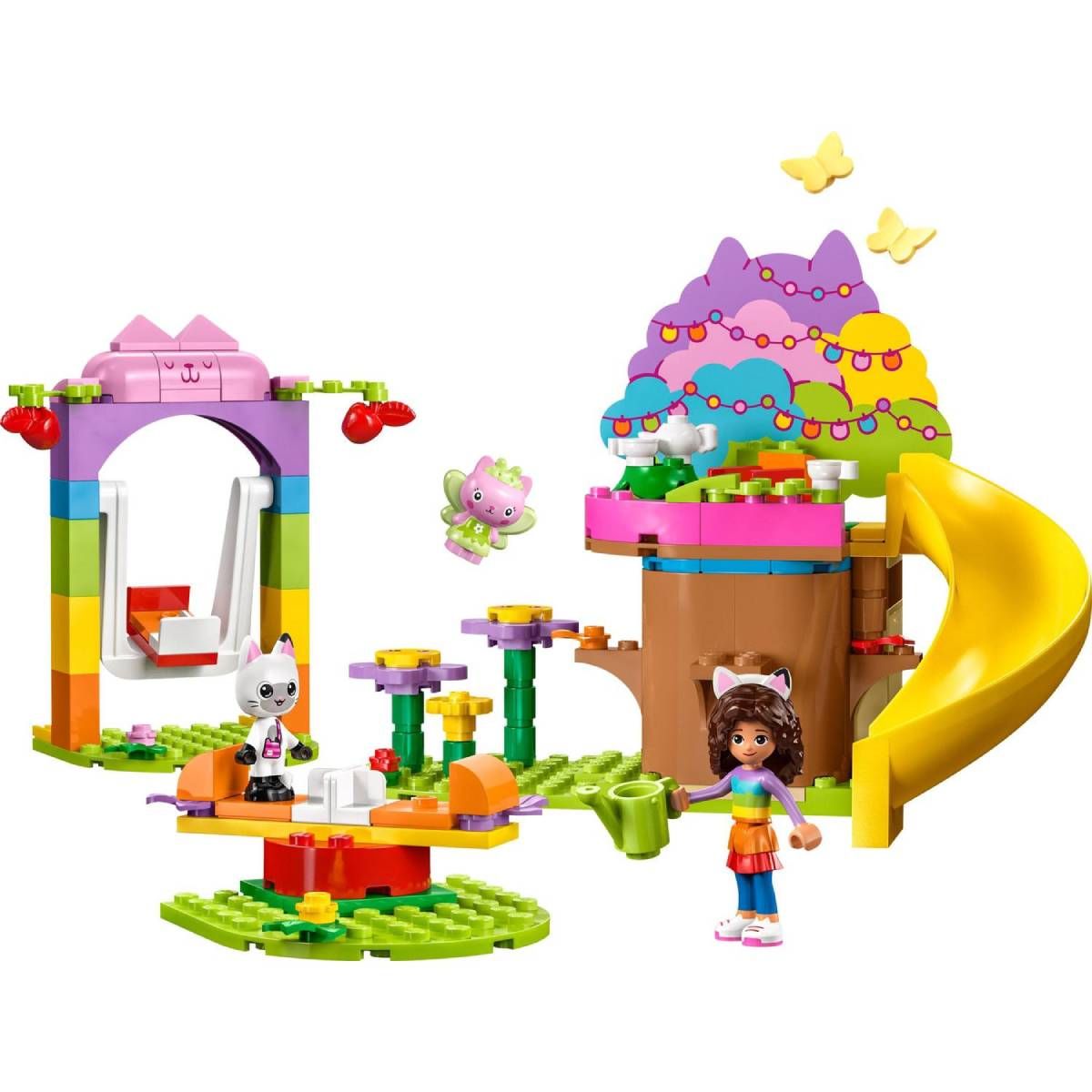 LEGO 10787 Gabby et la Maison Magique La Fête au Jardin de Fée Minette, Jouet avec Figurines plus Cabane dans l&rsquo;Arbre, Toboggan et Manège, Cadeau Filles, Garçons, Enfants Dès 4 Ans
