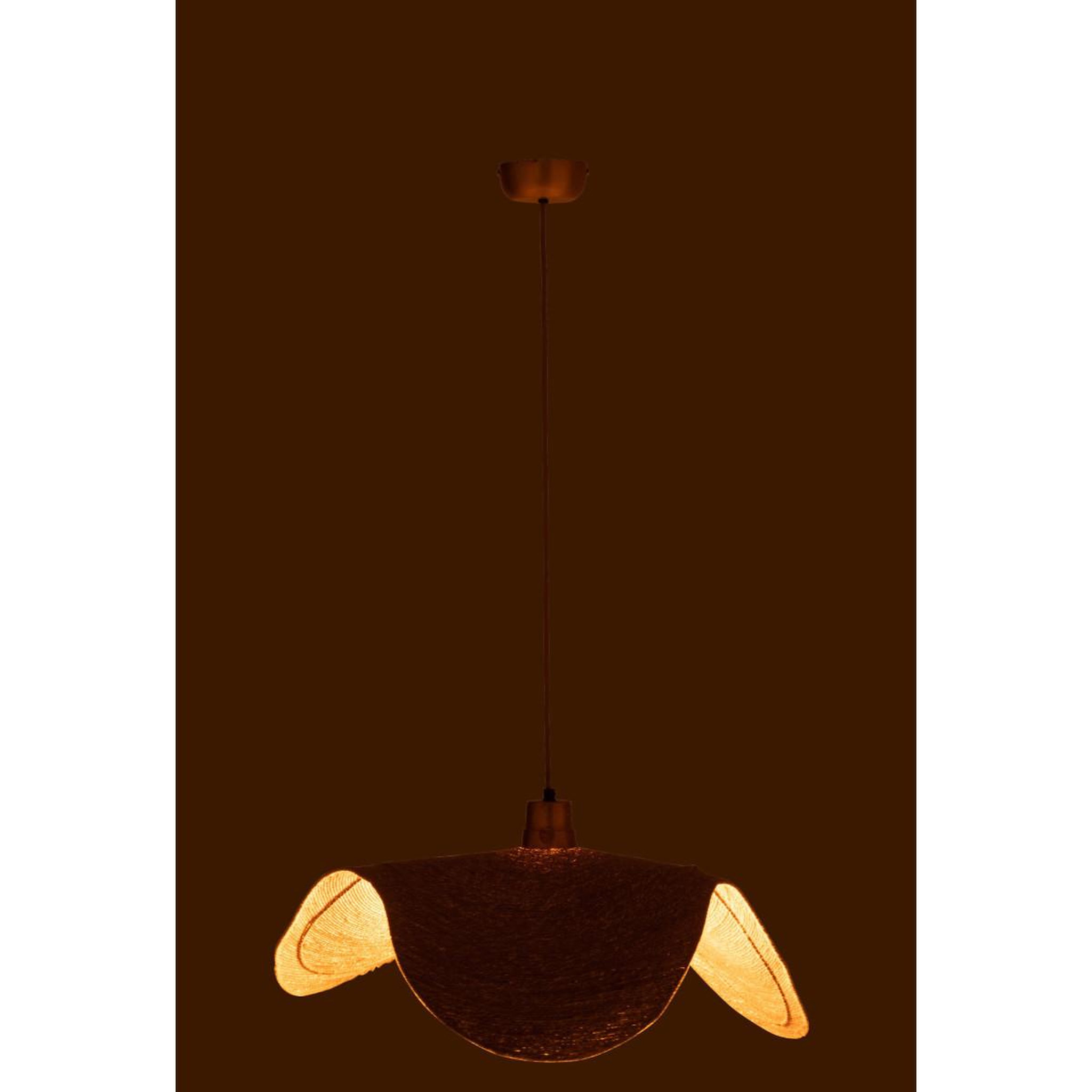 Voir la diapositive 6 : J-LINE Lampe suspension  moonj  75cm naturel