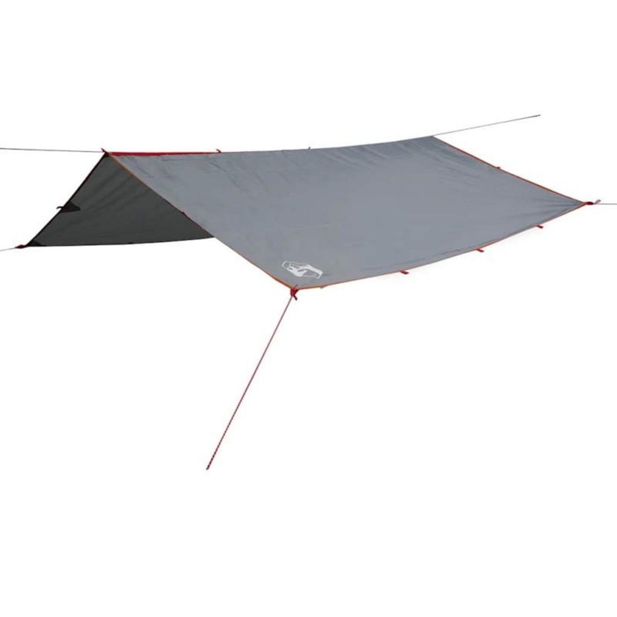 VIDAXL Bâche de camping gris et orange 300x294 cm imperméable