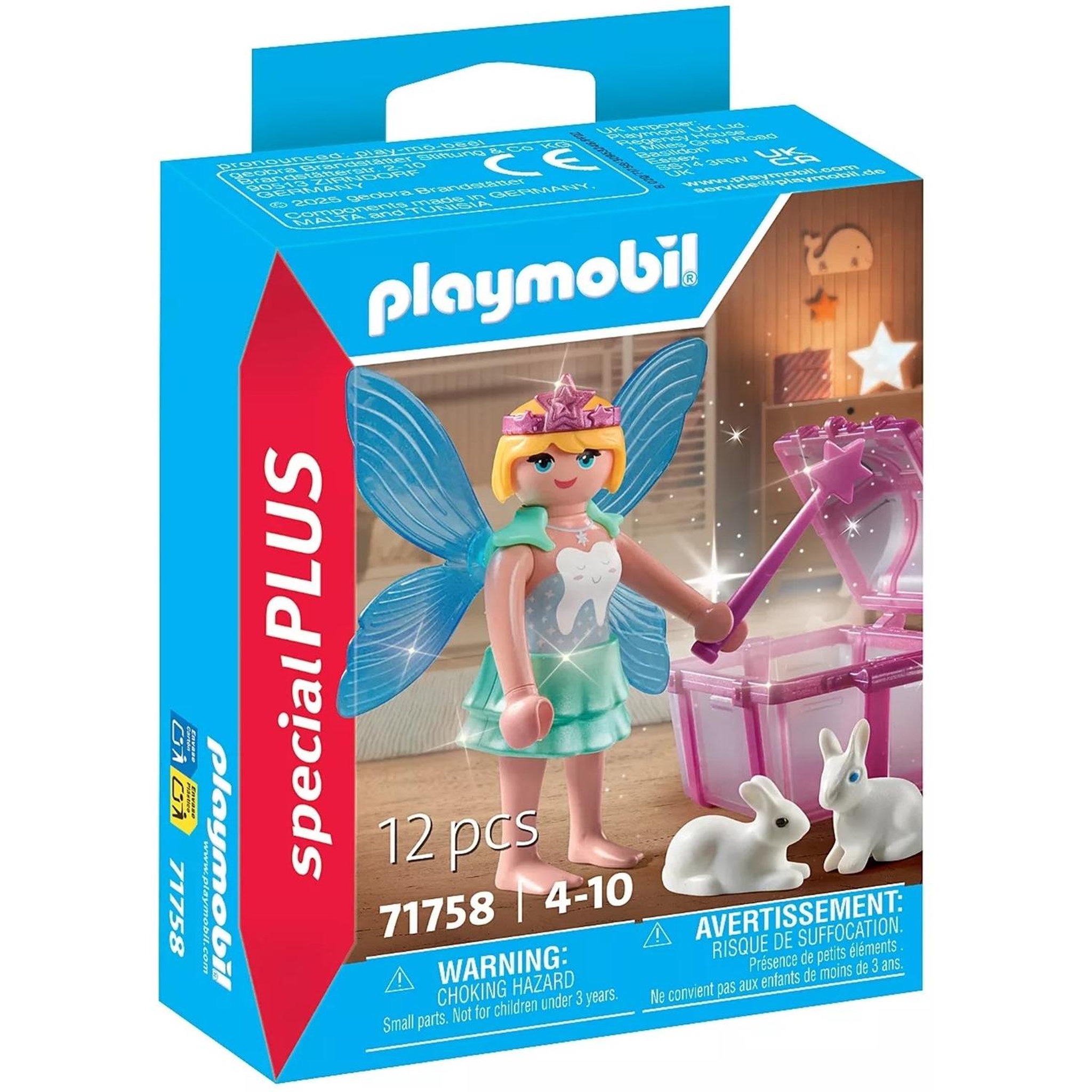 PLAYMOBIL Special Plus Fée avec coffre à dents de lait et deux lapins