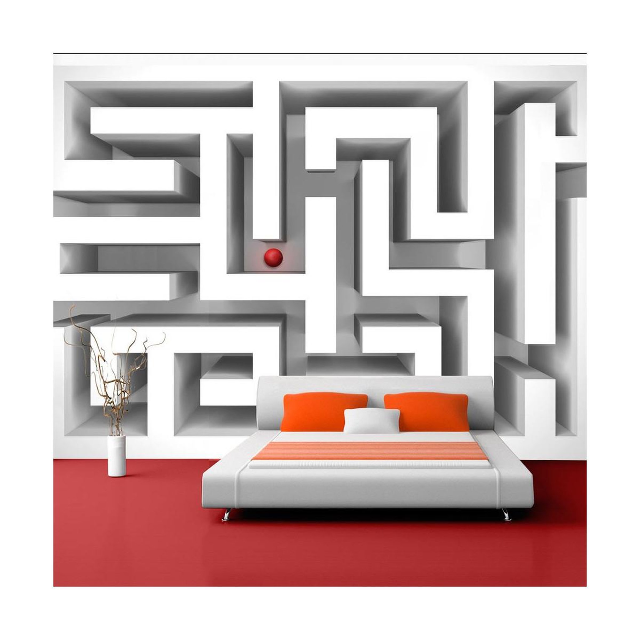 Paris Prix Papier peint  ice labyrinth. Coloris disponibles : Multicolore