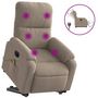 Voir la diapositive 2 : VIDAXL Fauteuil inclinable de massage electrique taupe