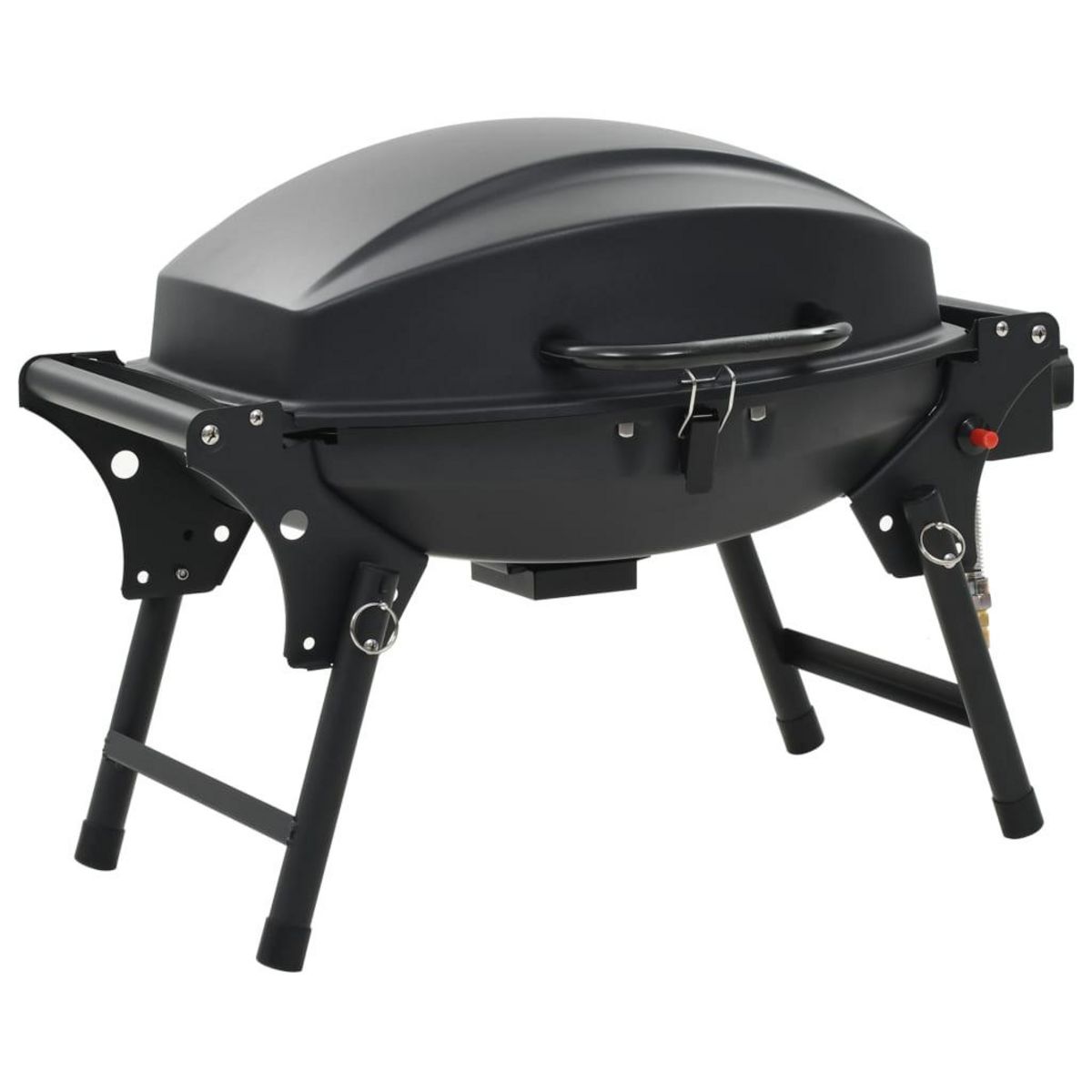 VIDAXL Barbecue a gaz portatif avec zone de cuisson Noir