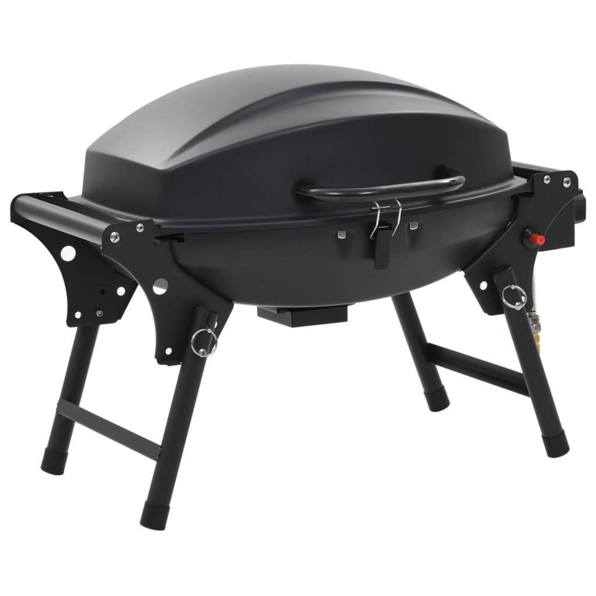 VIDAXL Barbecue a gaz portatif avec zone de cuisson Noir