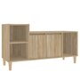 Voir la diapositive 2 : VIDAXL Meuble TV Chene sonoma 100x35x55 cm Bois d'ingenierie