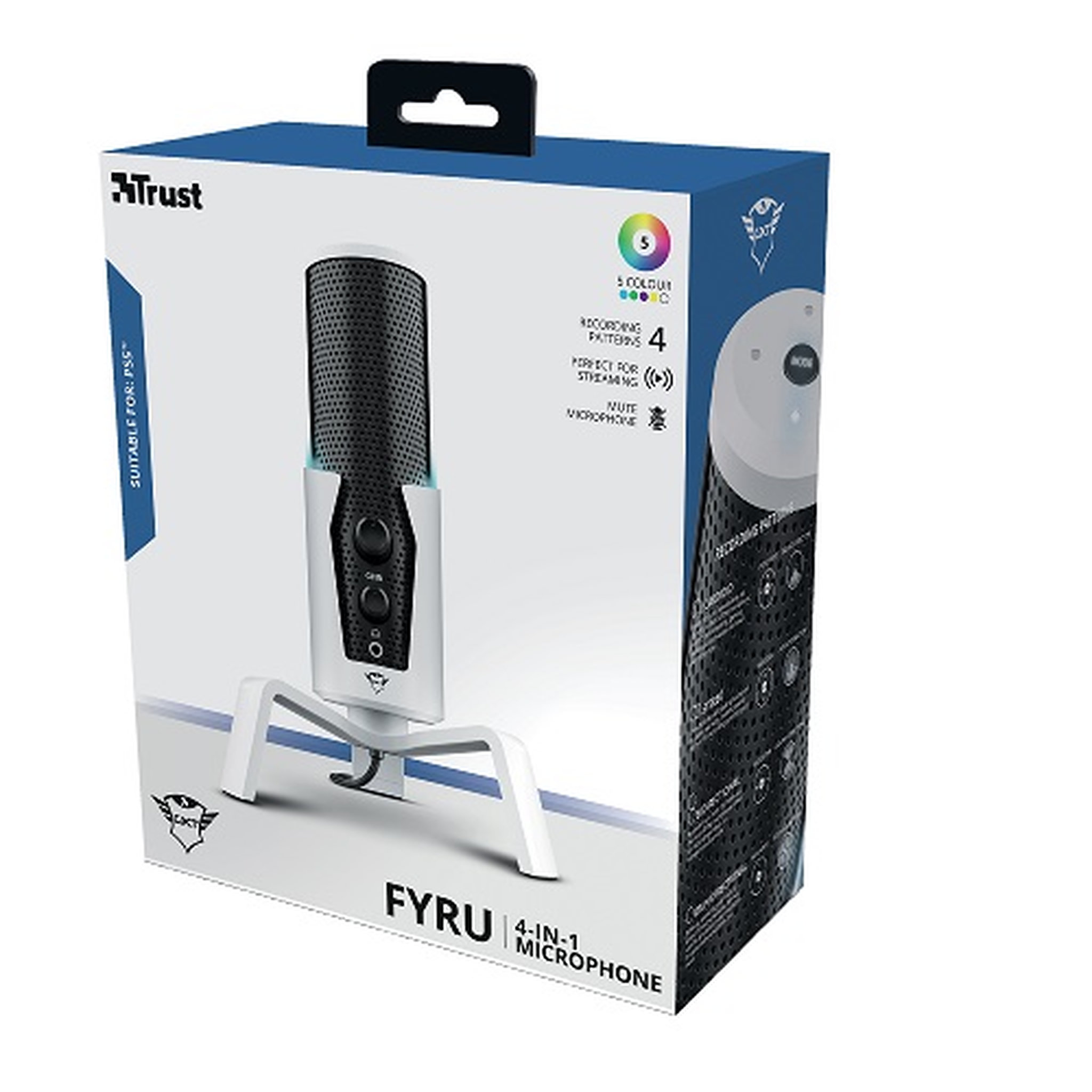 Voir la diapositive 1 : TRUST Microcrophone Streaming Fyru PS5