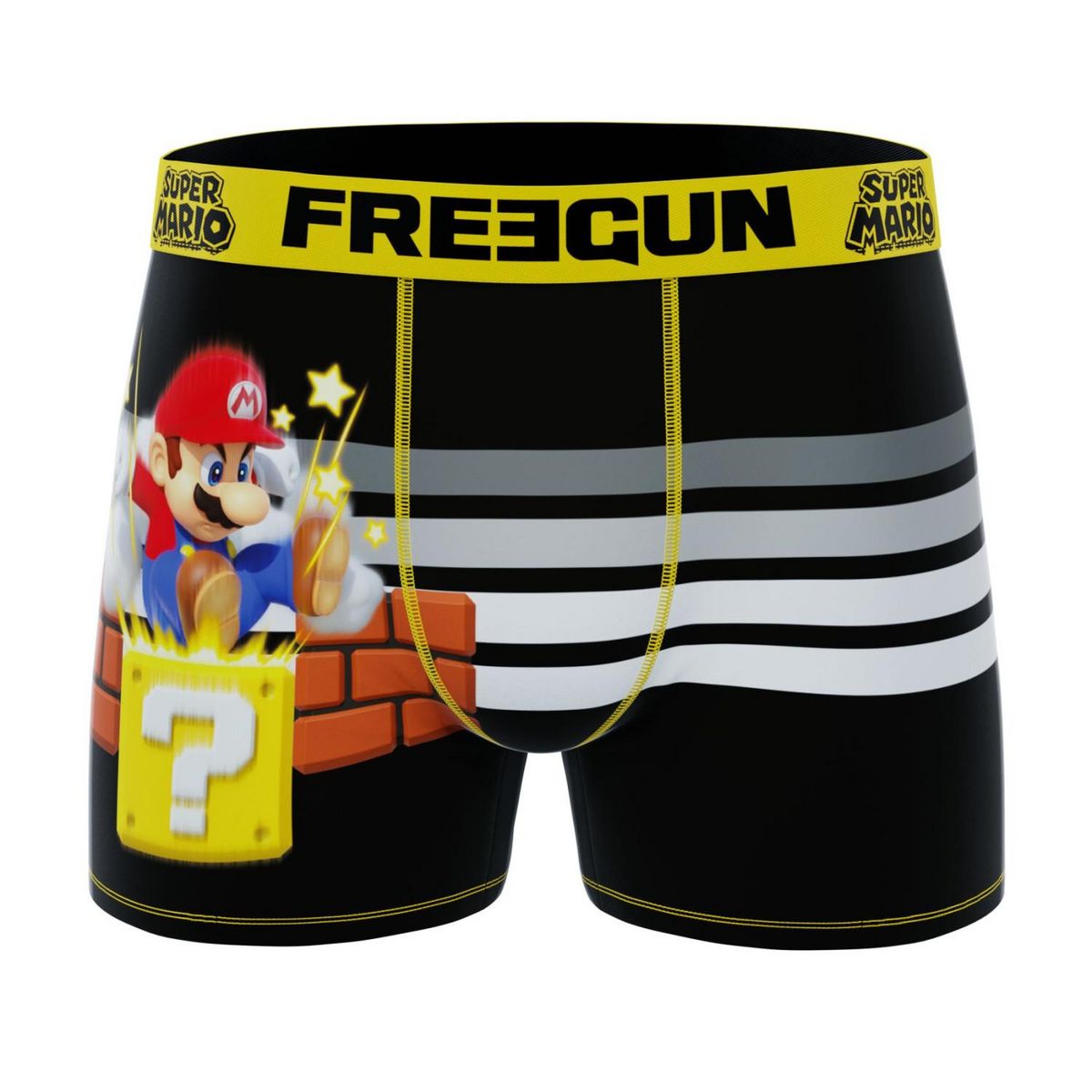 FREEGUN Lot de 4 boxers enfant Super Mario Bros