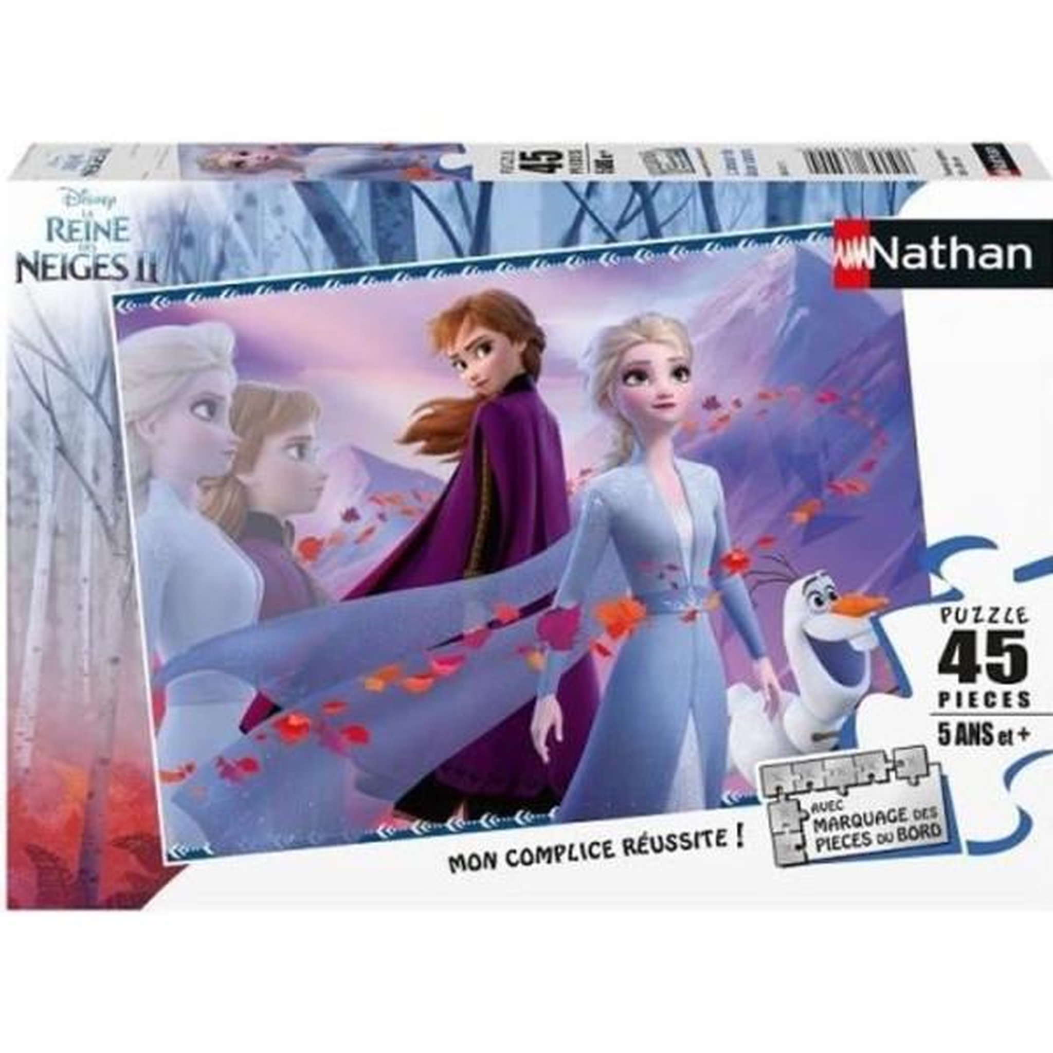 Nathan Puzzle la reine des neiges 2 - nathan - 45 pieces - amour de deux soeurs