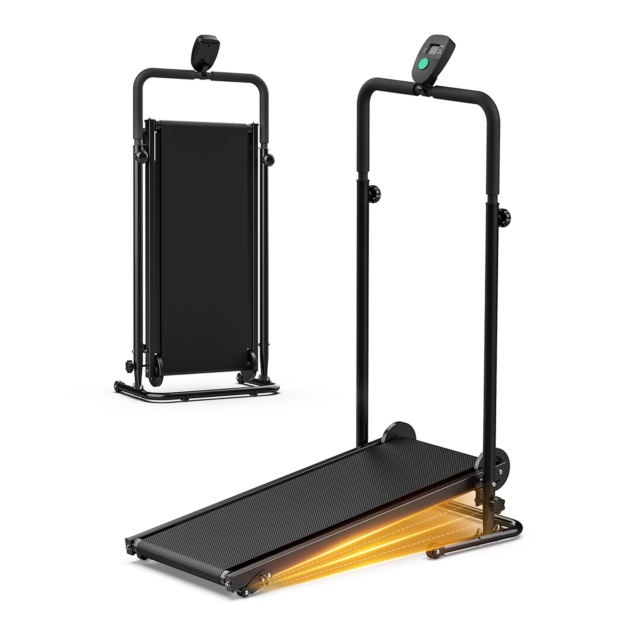 AKLUER Tapis roulant non électrique akluer rj401 – machine de marche et de course incurvée auto-alimentée