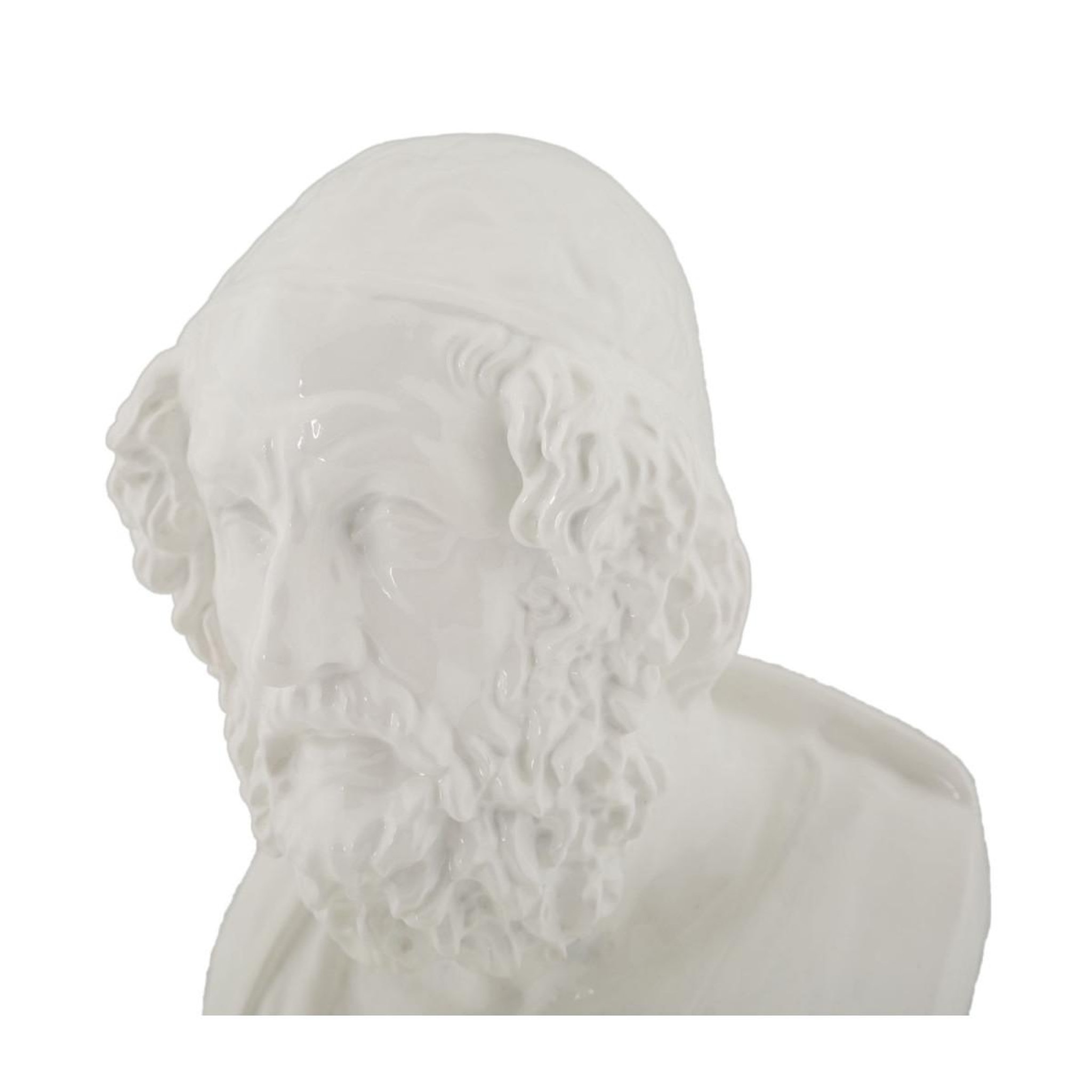 Voir la diapositive 3 : Paris Prix Buste homme en résine  sage  25cm blanc