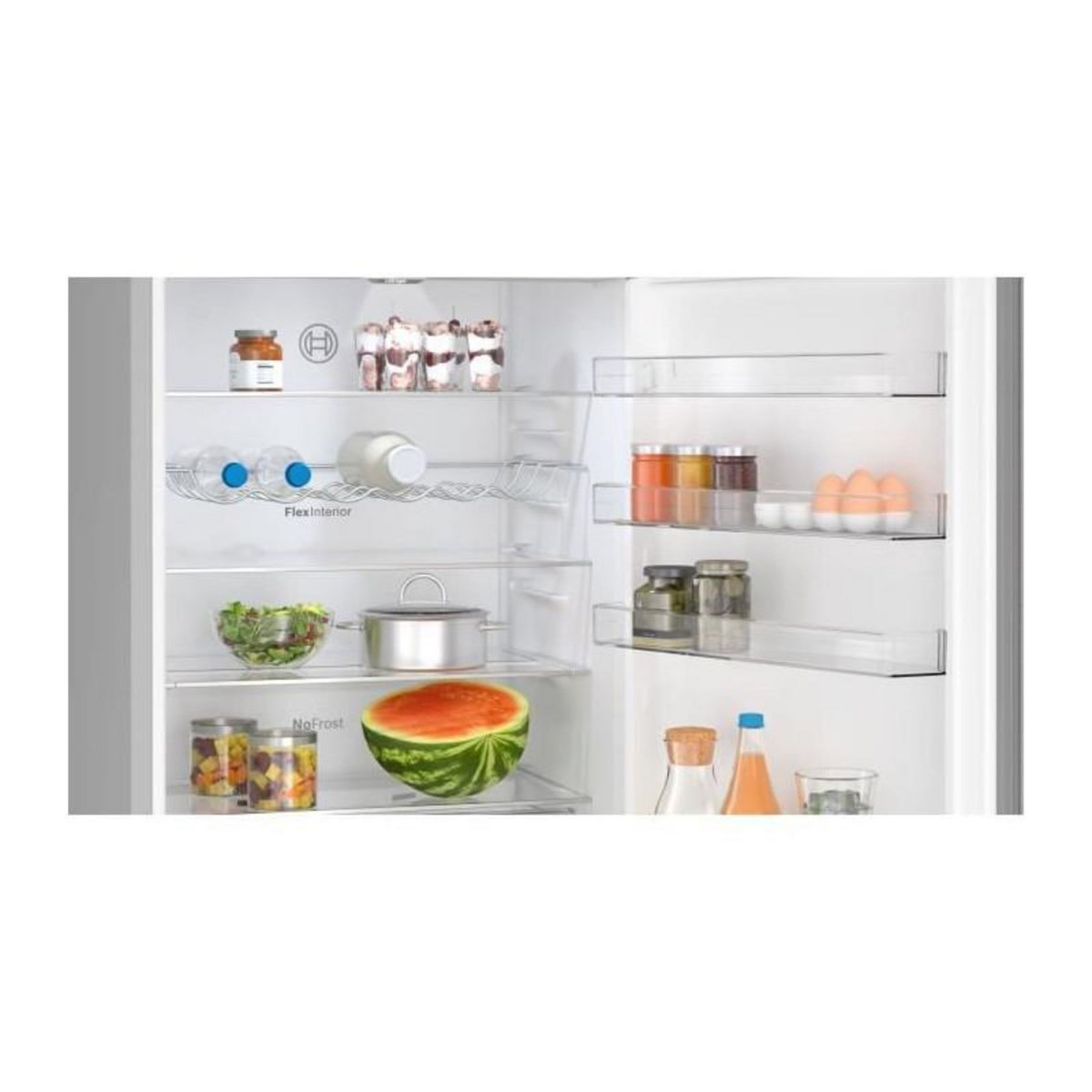 BOSCH Réfrigérateur combiné 70cm 440l nofrost inox - KGN497ICT