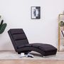 Voir la diapositive 1 : VIDAXL Chaise longue Marron Similicuir