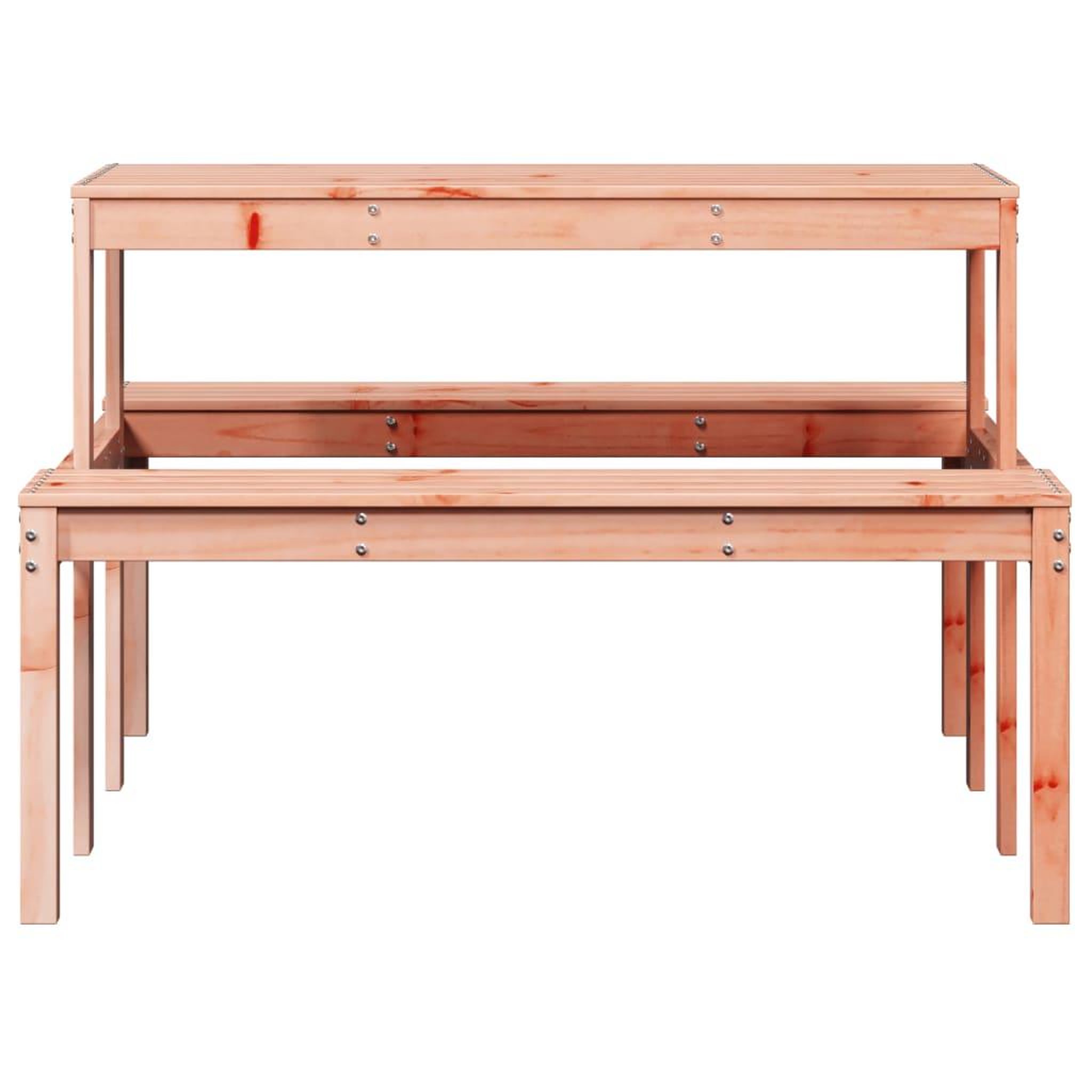 Voir la diapositive 4 : VIDAXL Table de pique-nique 110x134x75 cm bois massif de douglas