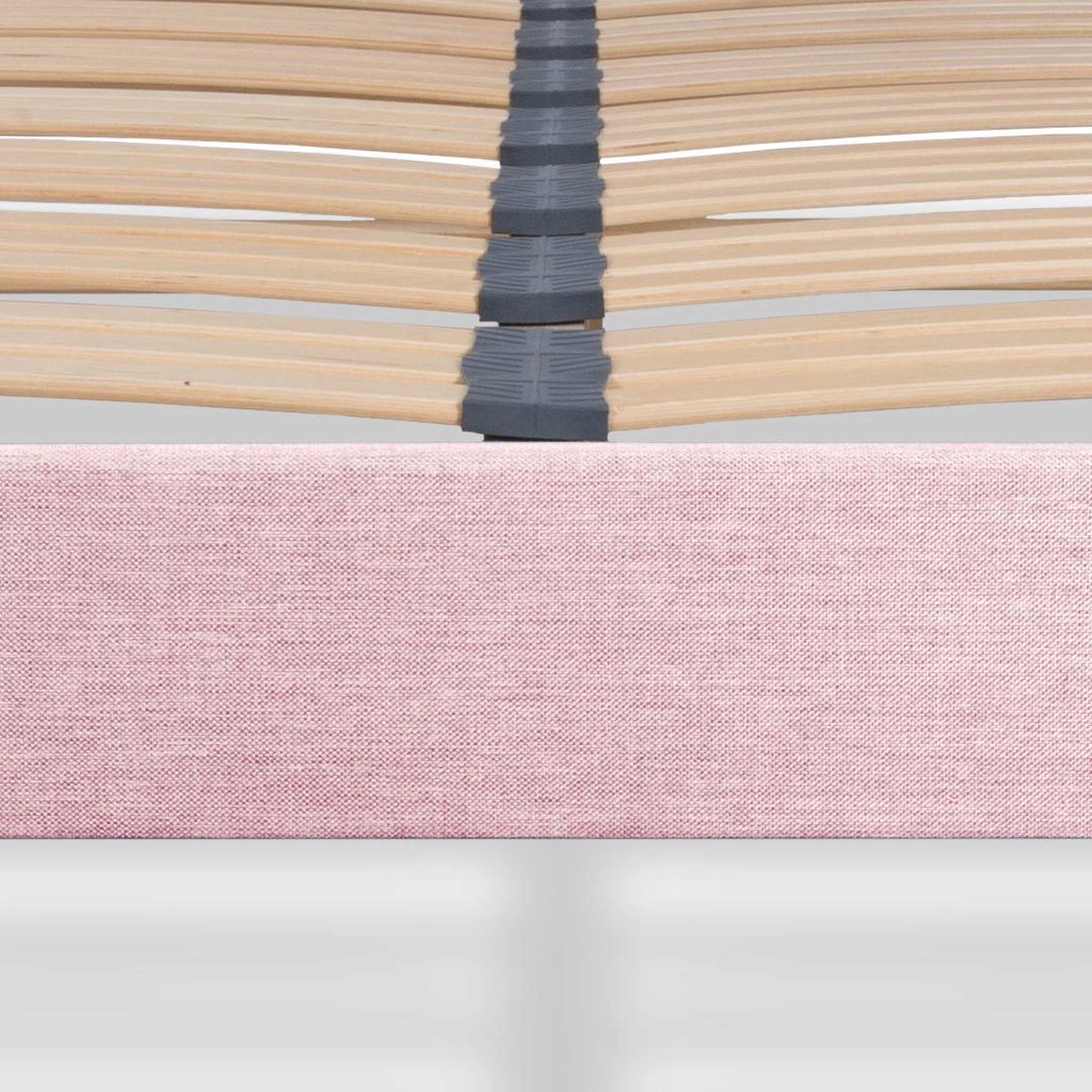 Voir la diapositive 4 : BELLECOUR Bellecour literie | sommier à lattes en bois lumiere | coloris rose | livré en kit