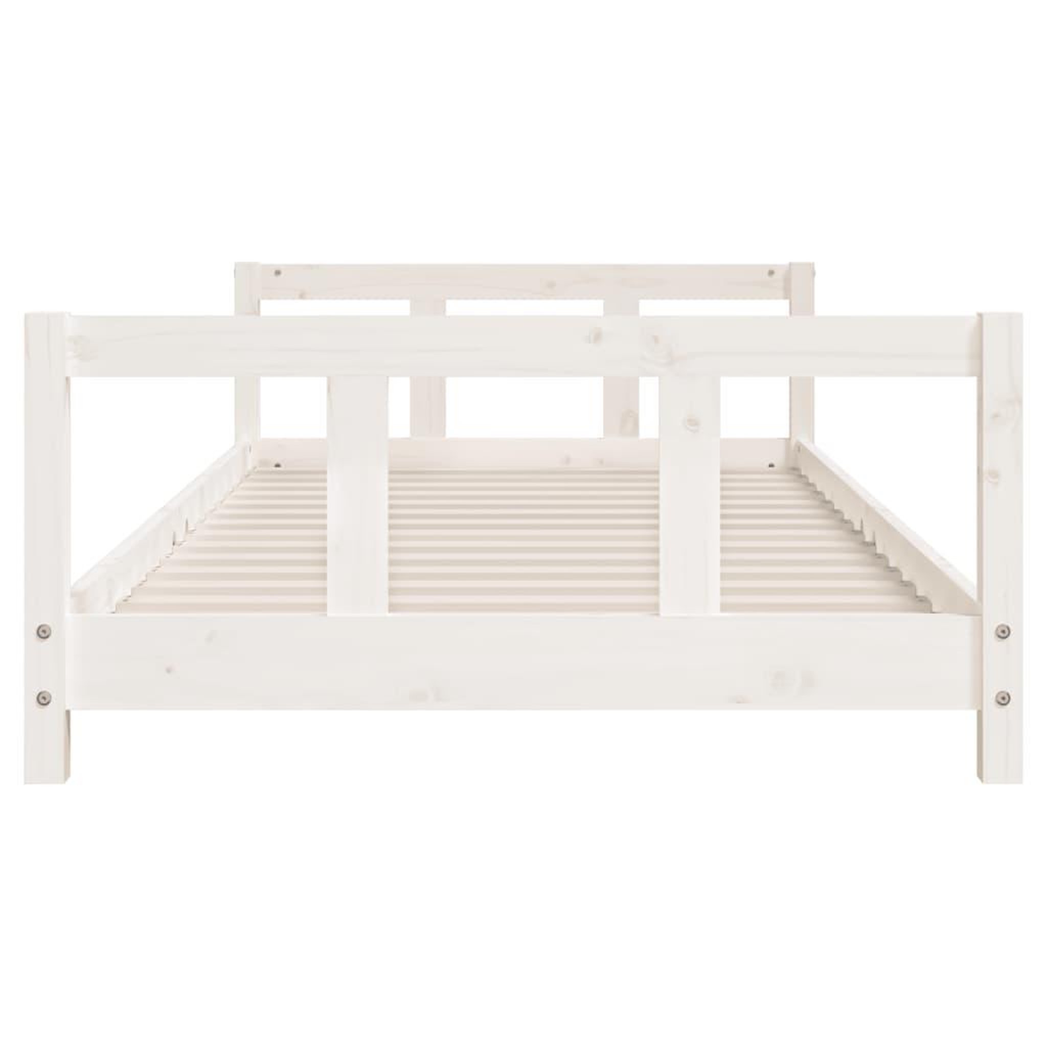 Voir la diapositive 4 : VIDAXL Cadre de lit pour enfants blanc 90x200 cm bois de pin massif
