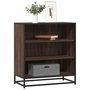 Voir la diapositive 1 : VIDAXL Buffet chene marron 68x35x76 cm bois d'ingenierie et metal