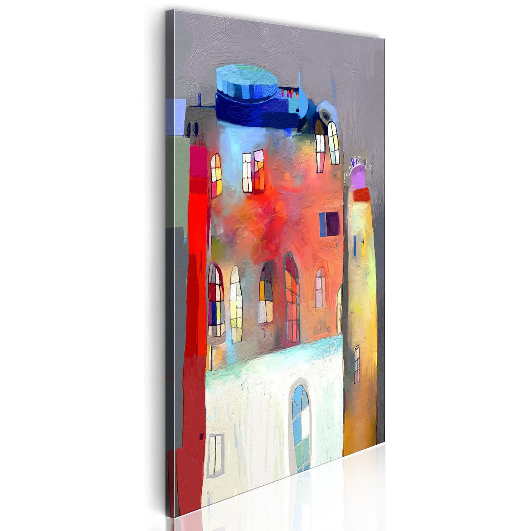 Paris Prix Tableau imprimé  maison irisée  40x80cm