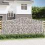 Voir la diapositive 1 : VIDAXL Paniers a gabions arques 9 pcs 400x50x160/180 cm fer galvanise