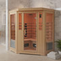 Voir la diapositive 4 : CONCEPT USINE Cabine de sauna luxe infrarouge 3-4 places NARVIK