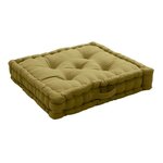 Paris Prix Coussin de Sol Uni  Panama  50x50cm Bronze